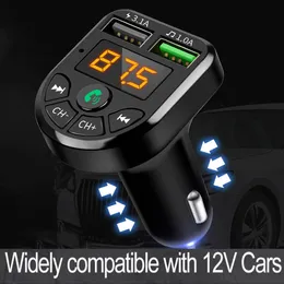 FM Transmitter Bluetooth Car MP3 Audio Player Handsfree Car Kit 5V 3.1A Dual USB Charger 12-24V TF U Disk Music Player