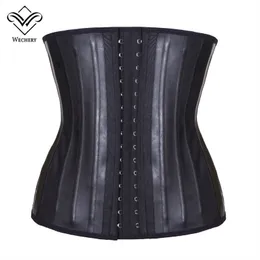 Wechery Latex Taille Trainer Korsett Bauch Abnehmen Unterwäsche Gürtel Mantel Body Shaper Modellierung Gurt 25 Stahl Ohne Knochen Taille Cincher Y200710