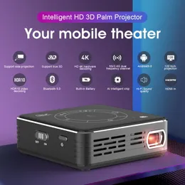 DLP P11 Newest Smart Pocket Mobile 3D Mini Projector Android 9.0 4K 3000mA  Home