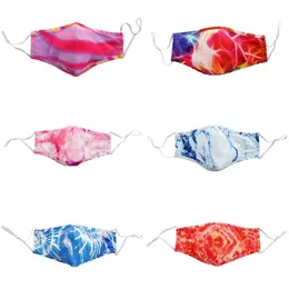 Reusable Cotton Masks PM2.5 Dustproof Cloth Masks Washable Tie-dyed Half Face Mouth Adult Breathable Masks