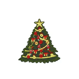 10 PCS Cute Embroidery Christmas Tree Patch Badge for Kids Iron on Transfer Embroidery Patch for Clothes Jacket Scarf Hats Sew Accessories