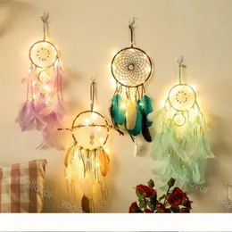 Światła Bożego Narodzenia Fairy Lights LED Para Celular Indian Dream Catcher Netto Sypialnia Wall Decor Nowość Prezenty Dla Dzieci Kobiet Room DHL