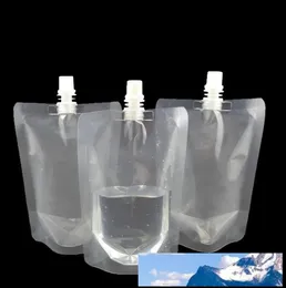 350мл стоять вверх по пластиковым напиткам упаковка сумка мешок для носика для сока молочный кофе напитка жидкая упаковка сумка напиток сумка NT