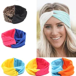 Banda da cabe￧a cruzada para feminino Fashion Hairband Retro Turban Headwraps Gifts Hairbands com Elastic Hair Band Drop Ship