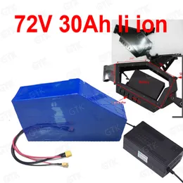 72V 30Ah литий-ионный аккумулятор Треугольник нет 25ah Li BMS 20S для 5000W 3500W Motorcyle Скутер велосипед + 5A зарядное устройство