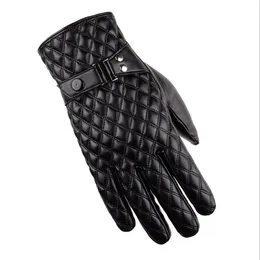 Best High Quality Leather Gloves Men Soft Comfortable Mittens Waterproof Winter Autumn Motorcycling Driving Gloves Solid Free Shipping