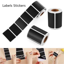 120pcs/roll Waterproof Label Stickers Kitchen Spice Bottle Label Home Jam Jar Tags Blackboard Label Home Decorations