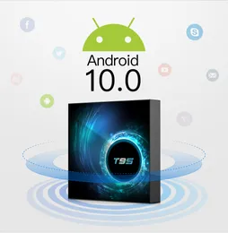 Android 10.0 TV Box T95 4G 32GB Allwinner H616 Quad Core 6K H.265 USB2.0 2.4GHz Wifi Supporto Youtube Netflix
