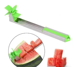 watermelon slicer cutter stainless steel novel windmill cantaloupe pineapple fruit vegetable tools kitchen