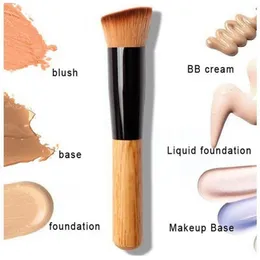 Кисти для макияжа Профессиональная жидкая фундамент кисти порошок Concealer Blush Face Makeup