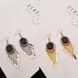 Celebrity style, fashion and exaggeration Earrings temperament long tassel simple and versatile Earrings