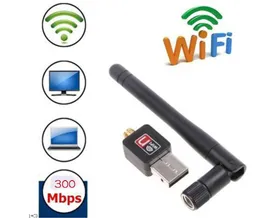 ミニネットワークカードUSB Wifiアダプタ150Mbps 2dbi Wi-FiアダプタPC Wi FiアンテナWifiドングル2.4g USBイーサネットWiFiレシーバー