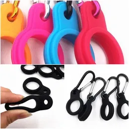 New Pattern Water Bottle Buckle Climbing Tools Silicone Kettle Buckles Button Carabiner Convenient Bring Bottled Drinks 1 5lt D2