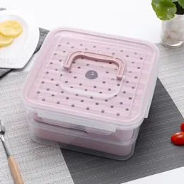 MICCK 7-stycken Set Lunch Eco-Friendly Food Storage Container Microwavable Bento Läcksäker Crisper Box T200710284R