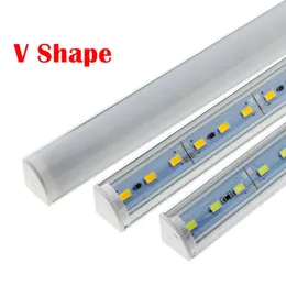 Vägghörn LED Bar Ljus DC 12V 50cm SMD 5730 Rigid LED-band Ljus med V-typ Aluminiumskal för kök under skåp