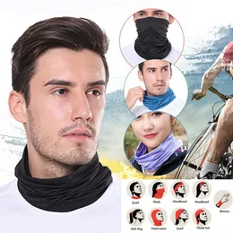25 Kolory Moda Bandana Maska Twarzy Outdoor Sports Headband Turban Wristband Headscarf Neck Geter Magic Scarves Cycling Face Maski Cyrz2546
