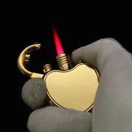Neue lustige kompakte Herz Jet Feuerzeug Butan Turbo Fackel Feuerzeug kreative 1300 C winddichte Gas Rauchen aufgeblasen Gadgets für Mann Geschenk