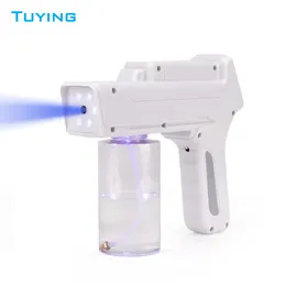 Hand held Wireless High pressure disinfection spray gun sanitizing blue ray nano disinfectant pistola for sterilization home use