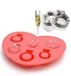 Ice Tray Diamond Love Ring Ice Cube Style Freeze Ice Cream Maker Mould Special Tool For Hot Summer SN1645
