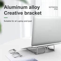Staffa di supporto pieghevole in lega di alluminio da 50 pezzi/lotto per laptop e iPad Supporto per notebook di design per occhiali Supporto leggero