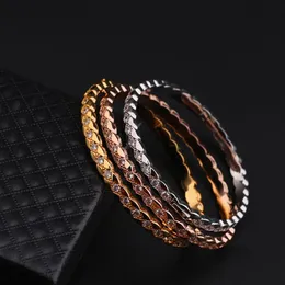 Utsökt Enkel Set Diamond Single Row Armband för Kvinnor Mode Smycken Tillbehör Glänsande Bangle Girl
