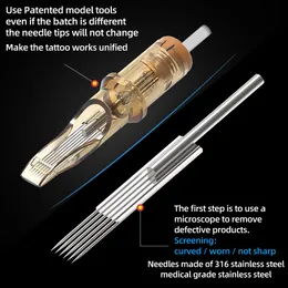 Ambition Tattoo Cartridge Needles #10 0.30mm Bugpin Curved Magnum Round  Magnum Disposable Tattoo Needle 1011rm 1013rm 1015rm CX200808 From 22,06 €