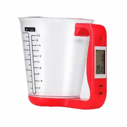 Digital Cup Scale Electronic Kitchen Measuring Cups With LCD Display Liquid Measure Cup Jug Hushållsskalor Kichen Tools Y200328