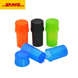 Protable herb grinder 3 layers plastic tobacco dry herb grinder Water Tight Air Tight Medical Grade tobacco container Smoking Accessories