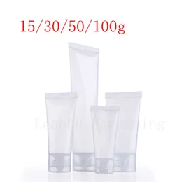 15 30 50 100 ML Natural Clear Soft Lotion Cosmetics Tube, Wysokiej Jakości Squeeze Plastic Butelka, Pakowanie szamponów