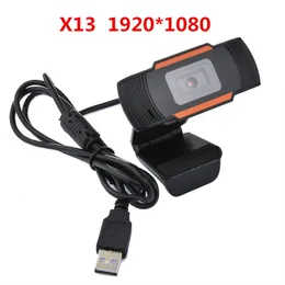 1080p Full HD Webcam USB Ingen drivrutin Streaming Webkamera för dator PC Laptop 20X Inbyggd ljudabsorberande mikrofon Alla typer av modell