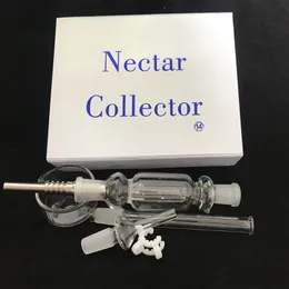 Nectar collector set 14mm 18mm Happywater pipes glass kit with keck clip glass pipes in stock DHL free to USA