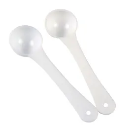 1G Professional Plastic 1 Gram Scoops For Food Milk Washing Powder Medicine White Measuring Spoons Professional Plastic 1 Gram Scoop