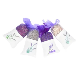 Lila Mesh Bag Organza Lavendel Sachet Bag DIY Torkad Blomma Paket Väskor Bröllopsfest present Wrap Vaniljväskor