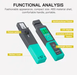 Freeshipping Live Fiber Optical Identifier Komshine KFI-40 with LED Display Identifying direction break checker FTTH Testing Tool