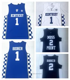 الجملة Kentucky Wildcats 1 Booker High School Basketball Jersey NCAA Devin #College Mens University Shirt