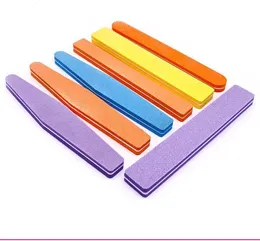 Professtional Eva Nail Files Dual Sided Shinning Spugna Nails Levigatura blocco 7 pollici Nail Art Strumento di cura del piede Set