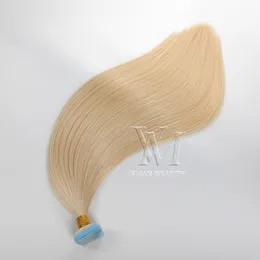 Cabelo peruano VMAE Duas desenhadas 100g reto #613 100% não processado Fita de cabelo virgem humano Ins extensões de cabelo humano