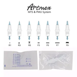 50PCS ARTMEX V8 V6 V3 PMU Needles Cartridge Semi Permanent Makeup Makeup R1 R3 R5 F5 ​​F7 Patronbehov Cartuchos CX200808