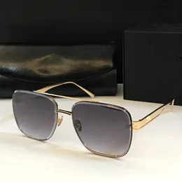 Men Luxury Designer Sun Glasses Fashion Brand sunglassSunglasses Vintage Rimless Square Big Frame High Quality Gold Frame Eyewear