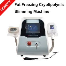 Nya kryolipolysmaskiner Cryolipolysis Fat Freezing Body Slimming Machine 2 HANDLAR CRYOLIPOLISIS Vakuumterapi Slantfri frakt