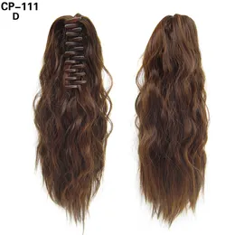 38cm 100g Claw Synthetic Ponytail Simulation Human Hair Extension Ponytails Bundles 4 Colors Black Brown Color CP-111