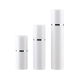 15 30 50ML Empty refillable white high-grade airless vacuum pump bottle Plastic cream lotion Container Tube Travel Size LX2870