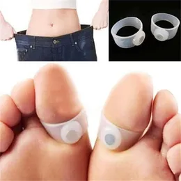 Hemträdgårdsprodukter Hälsovård Fötter Easy Massage Slimming Silicone Foot Massage Magnet Toe Ring With Opp Bag