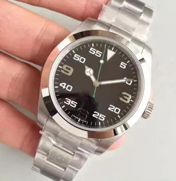 베스트셀러 Air-King BP 2813 무브먼트 40mm 블랙 Dial116900 316L 기계 자동 Aulectico 고품질 남성 시계 손목 시계