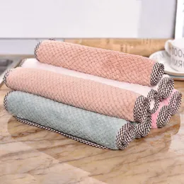 Commercio all'ingrosso cucina pulizia asciugamani quadrati famiglia morbido coral in pile dishcloth lavaggio asciugamani pulizia piatti panni paño de cocina