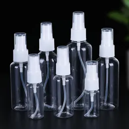 Transparente Kunststoffsprühflasche Zerstäuberpumpen für ätherische Öle Reisen Parfüm-Bulk Tragbares Makeup-Werkzeug 15ml 30ml 50ml 60ml 100ml