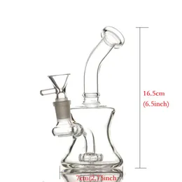 Hookahs 6,5 -calowe mini bong szklane rury wodne Bongs Pyrex z 14 mm żeńską zlewkę zlewozmywak