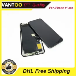 High End Cell LCD för iPhone 11 Pro Telefon Skärmpaneler Reparera TFT Kvalitet Touch Replacement Gratis DHL