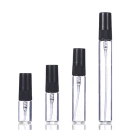 2ml 3ml 5 ml Sprayflaska Parfym Tomma glasflaskor Återanvändbar aromaterapi Fin Mist Atomizer kosmetisk kit