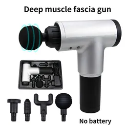 Stock High Quality Muscle Massage Gun Deep Massage Exercising Body Relaxation Fascial Gun Pain Relief Slimming Shaping 2020 Hotselling